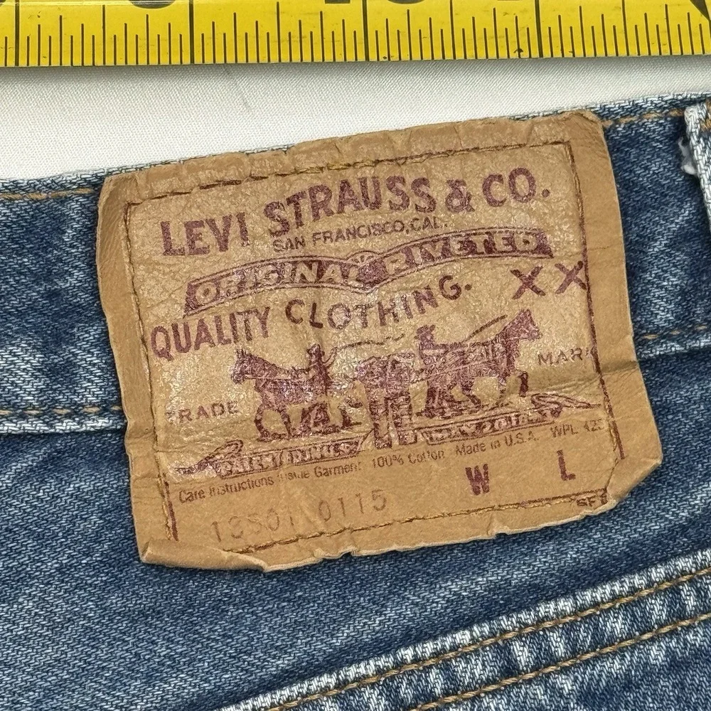 Vintage VTG Levi's 501 90s Shorts Fits 27x9 Made in USA Denim Cut Off‎ Jorts